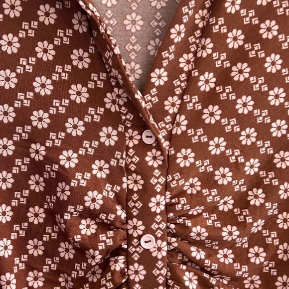 3rd and malt retro patterned long sleeve dress - Picture 6 of 7